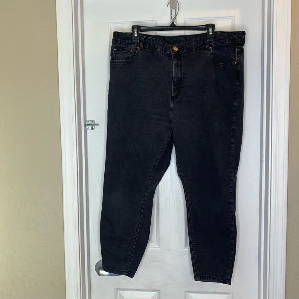 ASOS Denim Black Jeans Plus Size 18 - Picture 2 of 10